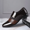 Men Fashion Large Size Simple Pu Leather Shoes