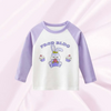 (Buy 1 Get 1) Kids Toddler Girls Casual Cute Alphabet Cartoon Bunny Print Long Sleeve Round Neck T-Shirt