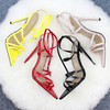 Women Sexy Pointed Cross Belt High Heels Sandals Shoes