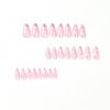 ( Buy 1 Get 2 ) Women Fashion White Cloud Silver Glitter Detachable False Nails