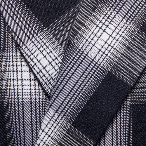 Men Cotton Plaid Printed Business Blazer