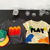 Children Kids Baby Fashion Boys Girls Short Sleeve Cartoon Letter Print T-Shirt