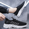 (Buy 1 Get 1) Men Casual Stripe Versatile Ventilated Mesh Cloth Lace-Up Platform Sports Shoes