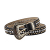 Women Fashion Studded Rivet Rhinestone Decorative Belt