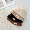 Kids Unisex Autumn Winter Casual Basic Versatile Smiley Knitwear Hat