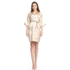 Women Solid Color Mid-Length Homewear Sleep-Robe