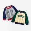 Children Kids Toddlers Fashion Boys Long Sleeve Letter Print Pullover Casual Sweatshirt