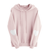 Women Casual Long Sleeve Sweet Heart Print Solid Color Hoodie