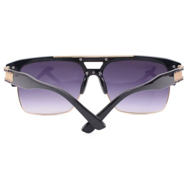 Classic Glamour Mirrored Retro Square Frame Men Sunglasses