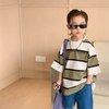 Children Kids Baby Fashion Boys Girls Short Sleeve Stripe Print T-Shirt