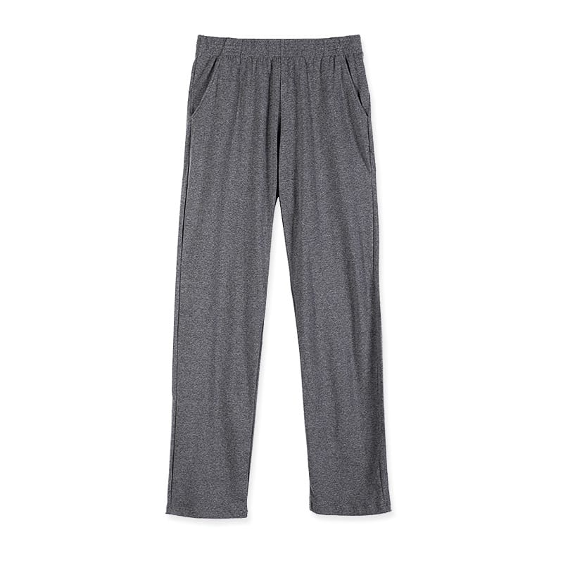 M-3XL Men Solid Color Loose Cotton Lounge Pants