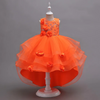 Kids Toddler Big Girls Summer Fashion Party Cute Sweet Solid Color Floral Pleated Sleeveless Mesh Party Tutu Dress