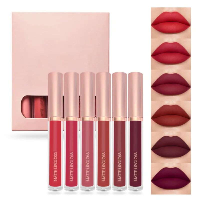 (Buy 1 Get 2) Non-Brand 6Pcs-Set Women Non-Stick Cup Easy-To-Color Lipstick Set