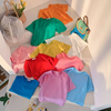 (Buy 1 Get 1) Children Kids Baby Fashion Girls Boys Short-Sleeved Candy Color T-Shirt