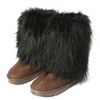 Women Fashion Plus Size Y2K Imitation Fur Plus Velvet Warm Snow Boots