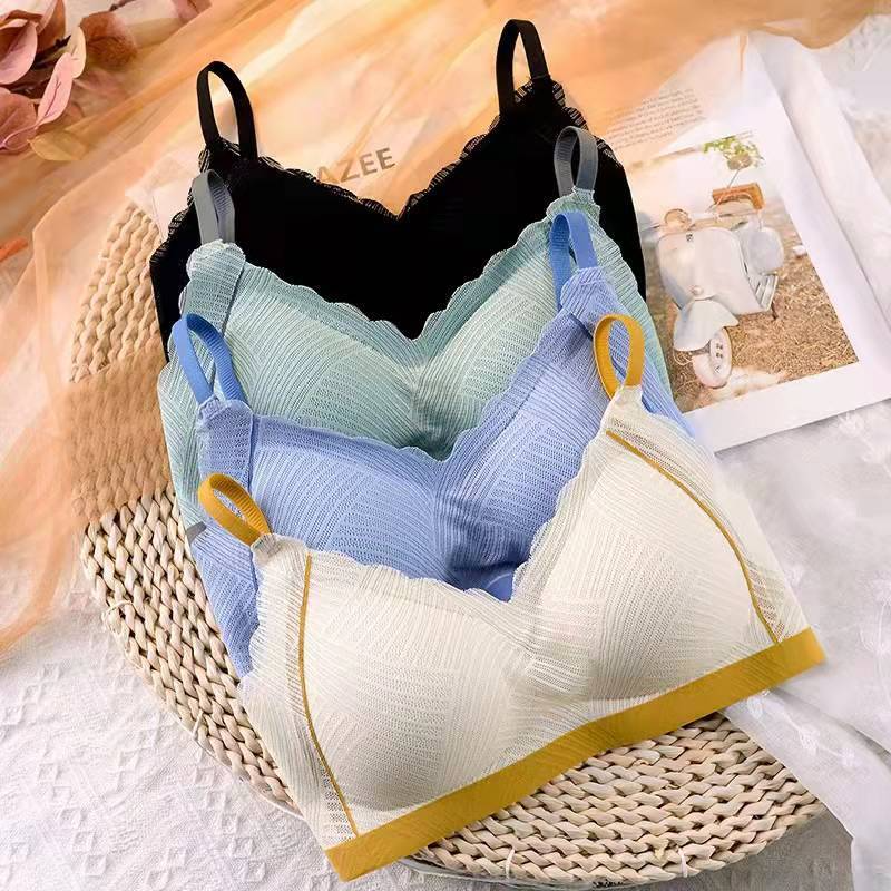 Women Basic Solid Color Comfortable Breathable Bra