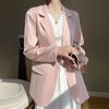 Women Fashion Casual Long Sleeve Solid Color Blazer Coat