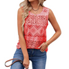 Ladies Vintage Print Casual Sleeveless Tank Top