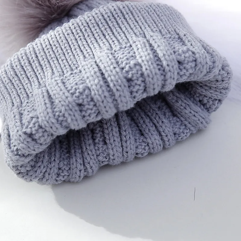 (Buy 1 Get 1) Kids Casual Cute Basic Versatile Fur Ball Solid Color Knitwear Hat