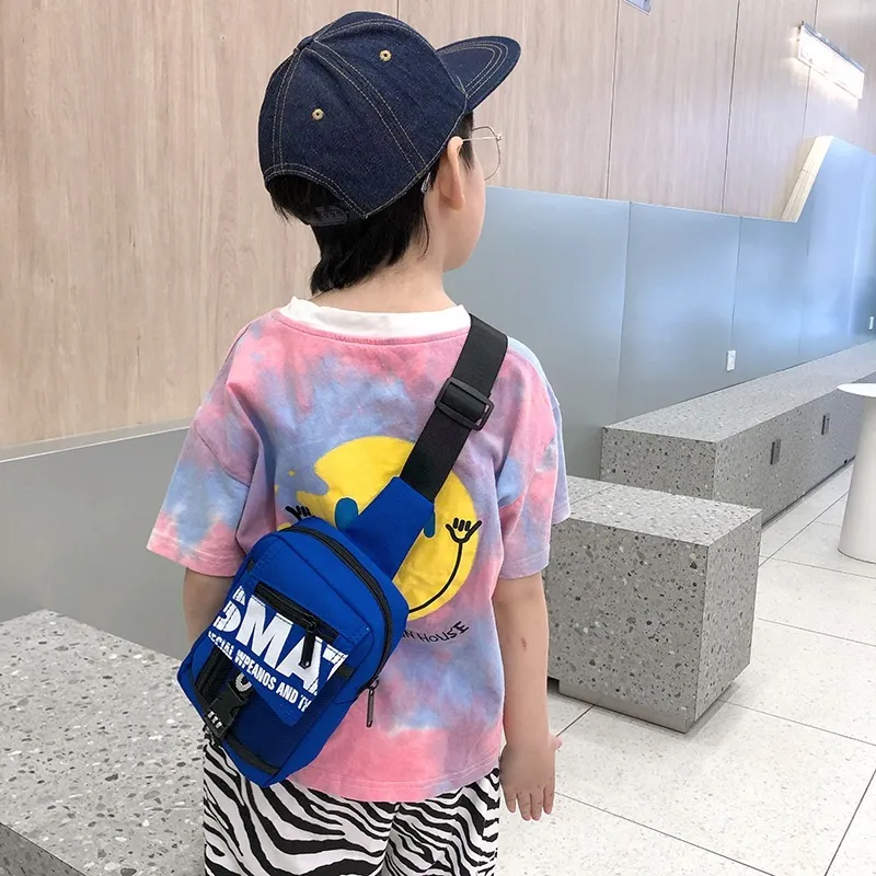 Children Kids Baby Fashion Girls Boys Cute Letter Print Messenger Chest Bag