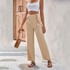 Women'S Fashion Casual Drape High Waist Wide Leg Pants