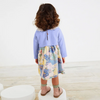 Kids Toddler Big Girls Spring Autumn Fashion Casual Cute Solid Color Tiny Flower Ruffled Long Sleeve Dress