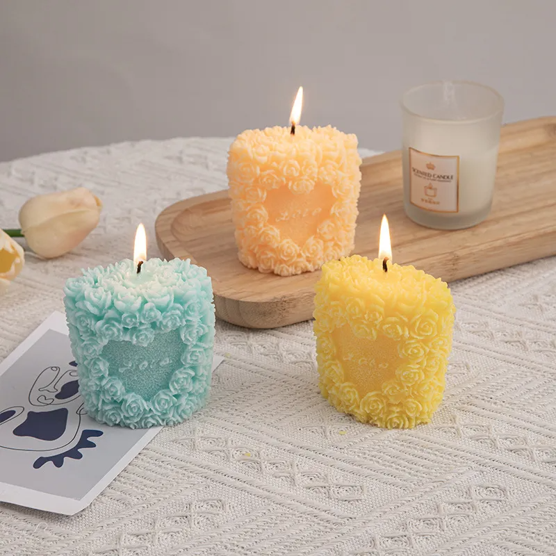 (Buy 1 Get 2) Creative Wedding Party Flower Cluster Aromatherapy Candle Accompanying Ceremony