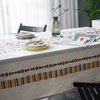 Boho Style Geometric Pattern Print Multicolor Tablecloth