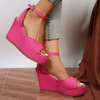 Women Fashion Casual Plus Size Open Toe Thick-Soled Platform Sandals