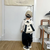 Kids Girls Boys Fashion Casual Cute Colorblock Canvas Cartoon Puppy Backpacks Bag