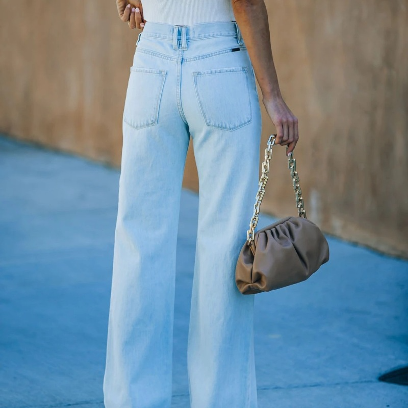 Women'S Fashion Elegant Casual Ripped Denim Trousers Jeans