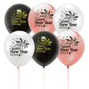 2024 New Year Theme Party Decoration Flag Rose Gold Balloon Set