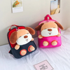 Children Kids Baby Fashion Boys Girls Cartoon Dog Doll Plushtoy Backpack School Bag