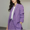 Women Fashion Solid Color Blazer And Pant Two-Piece Set