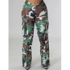 Women Fashion Casual Camouflage Print Trendy Pants