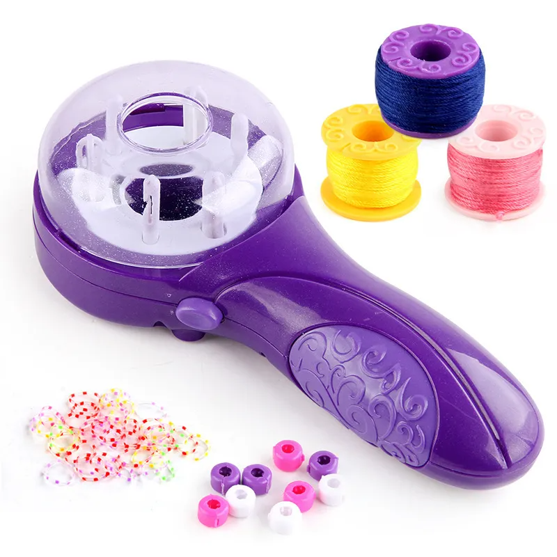 Children Kids Baby Girl Magic Electric Hair Braider Diy Makeup Toy