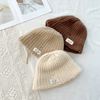 Kids Unisex Autumn Winter Casual Basic Versatile Smiley Knitwear Hat