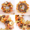 Pumpkin Maple Leaf Decoration Christmas Wall Hanging Wreath