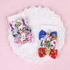 Kids Christmas Bow Hairpin Elk Print Clip Three-Piece Paper Card Set