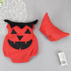 Kids Baby Girls Boys Autumn Winter Fashion Casual Cute Halloween Stripe Pumpkin Bat Pattern Romper