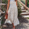 Women Summer Vacation Fashion Casual Elegant Floral Print Maxi Loose Sundress