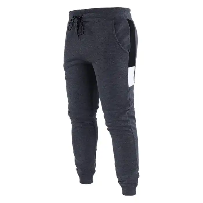 Men Fashion Color Blocking Drawstring Waist Sweatpants