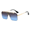 Men Classic Large Square Frame Pc Lens Sunglasses