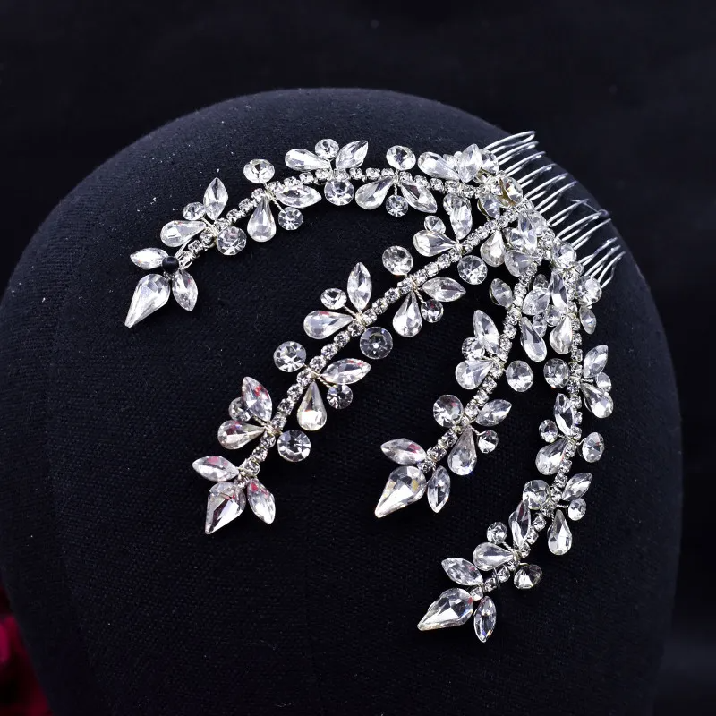 Bridal Wedding Handmade Rhinestone Hair Comb Accessories