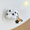 Women Fashion High Translucent Glitter Floral Apple Bluetooth Headphone Case