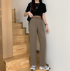 Women'S Fashion Casual Drape High Waist Suit Pants