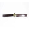 Men Fashion Retro Star Cowhide Leather Belt