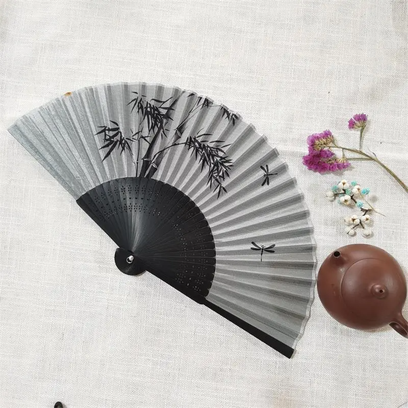 (Buy 1 Get 1) Fashion Creative Bamboo Mini Silk Plum Blossom Folding Fan