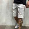 Men Fashion Ripped Denim Shorts