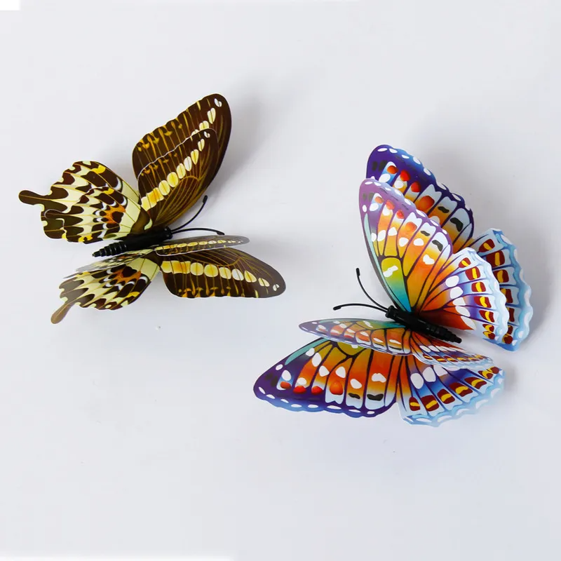 (Buy 1 Get 1) 12pcs/Set 3D Stereoscopic Double-Layer Luminous Butterfly Magnetic Wall Stickers